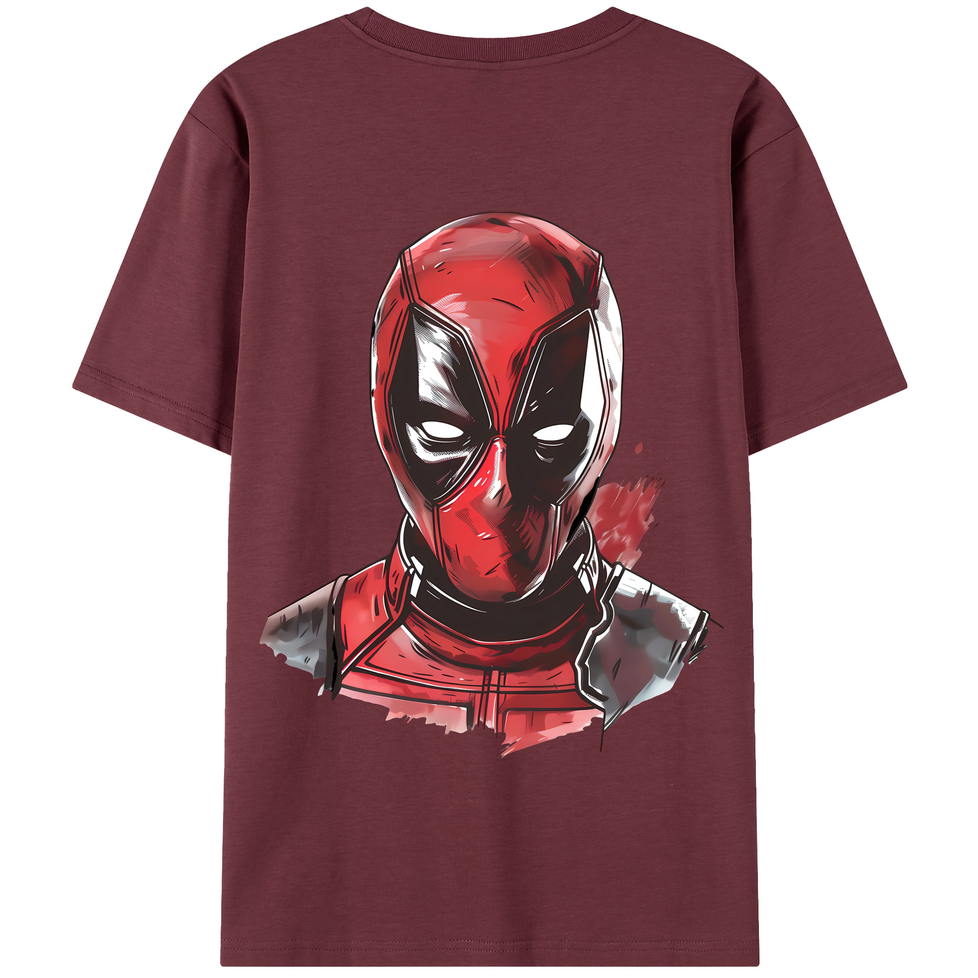 （画像用） Deadpool デッドプール 綿100％半袖Tシャツ（背面プリント）